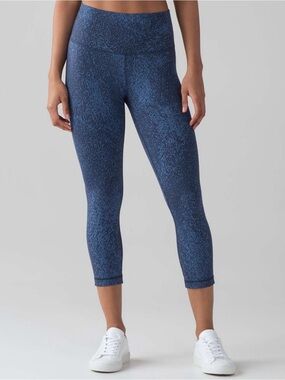 Lululemon Wunder Under Crop Hi-Rise Luxtreme Leggings Women’s 4 Lunar Eclipse